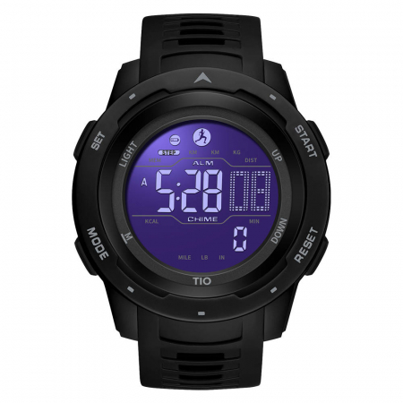 TIO Ceas barbatesc Sport Digital Alarma Cronometru Data 5 ATM [1]