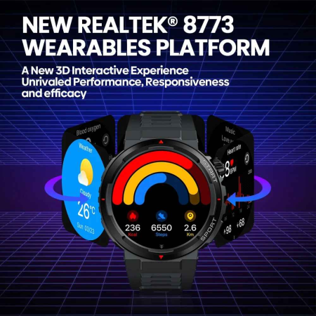 Zeblaze Ares 3 Plus Smartwatch 1.43" AMOLED, Voice Call, 3D Health Tracking, 280 mAh, BLE 5.2 [4]