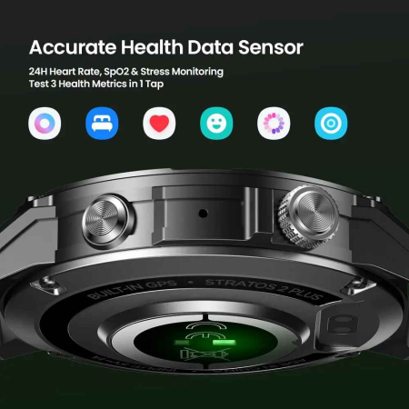 Zeblaze Stratos 2 Plus Smartwatch 1.43 AMOLED, GPS+BDS, Altimetru, Busolă, 530mAh, 3ATM, BLE 5.3 [3]