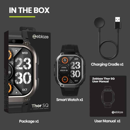 Zeblaze Thor SQ Smartwatch 4G LTE Android OS, 2GB+16GB, GPS, Cameră 2MP, AMOLED 2.13” [1]