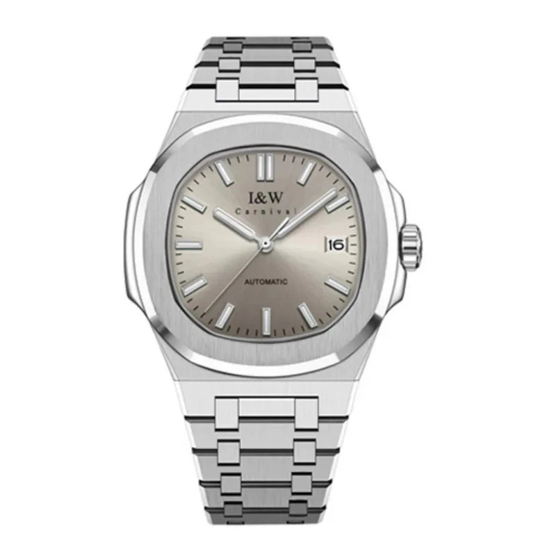 Ceas automatic de lux Carnival ,   mecanism japonez, otel inoxidabil, rezistent la apa 5ATM, sticla safir