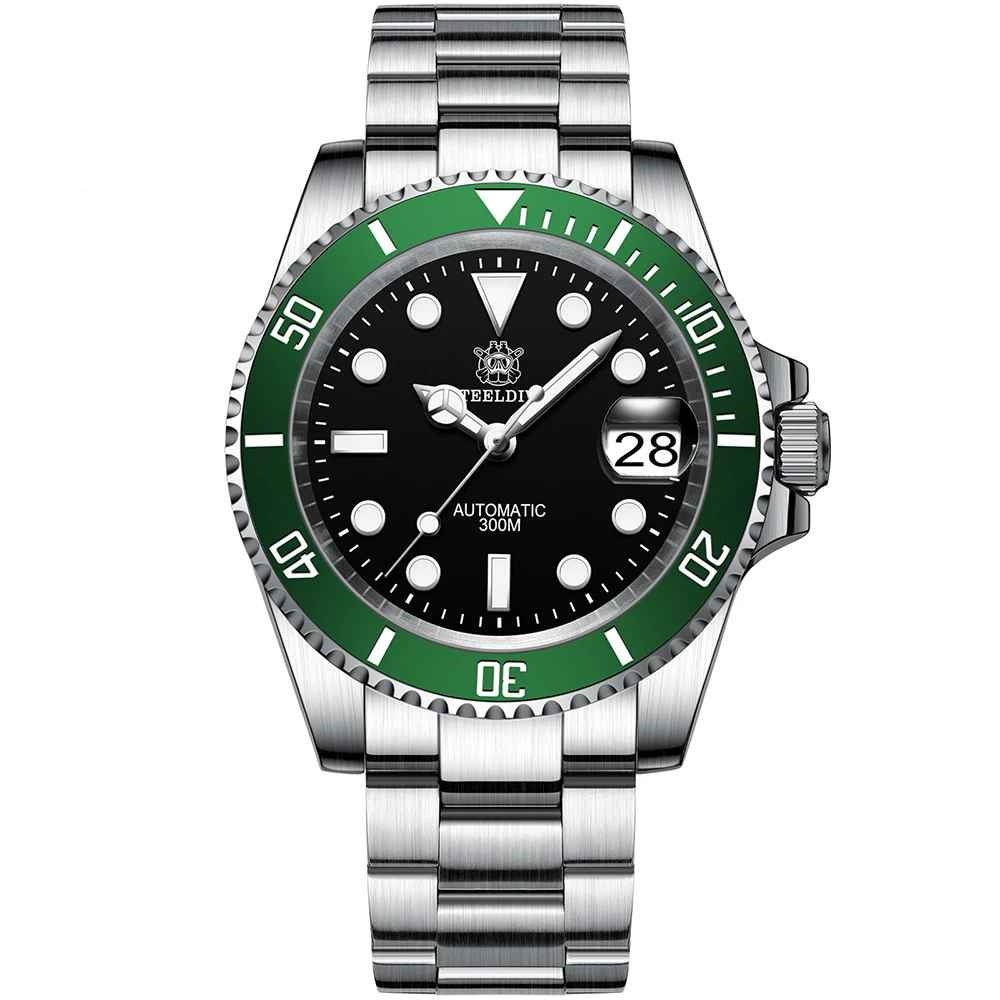 Ceas automatic de scufundari STEELDIVE SD1953, 41 mm, mecanism NH35, cristal safir, 30 ATM, otel inoxidabil 316L, gift box