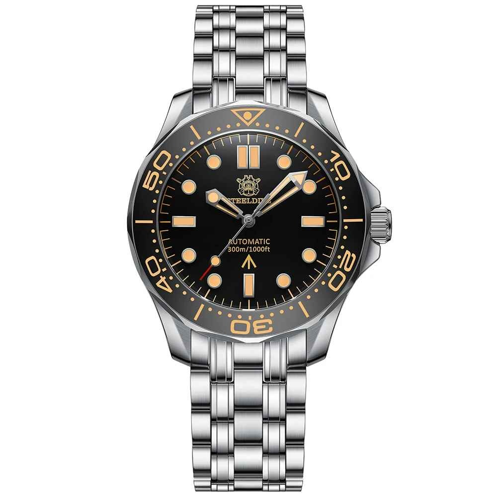 Ceas automatic de scufundari STEELDIVE SD1957, 42 mm, NH35, cristal safir, 30 ATM, otel inoxidabil 316L, Swiss luminous