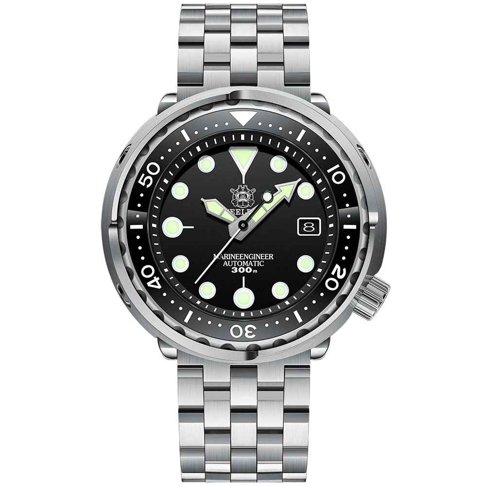 Ceas automatic de scufundari STEELDIVE SD1970, 44 mm, mecanism NH35, cristal safir, bezel ceramic verde, 20 ATM, sport diving