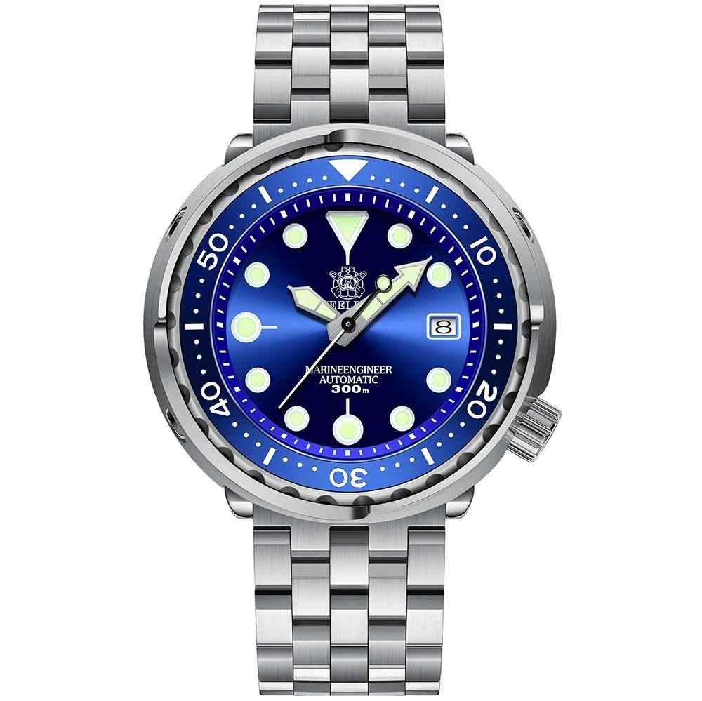 Ceas barbatesc STEELDIVE SD1975 cadran albastru   Automatic NH35, safir, diver 300M