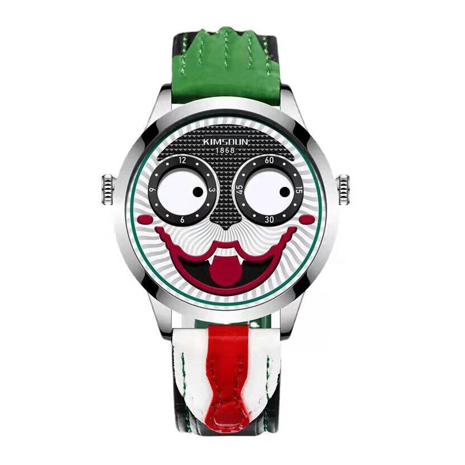 Ceas Barbati Lige 89160 Argintiu-Verde ,   Design Fashion, Joker, Functii Multiple, Rezistent la socuri, Rezistent la Apa 3ATM