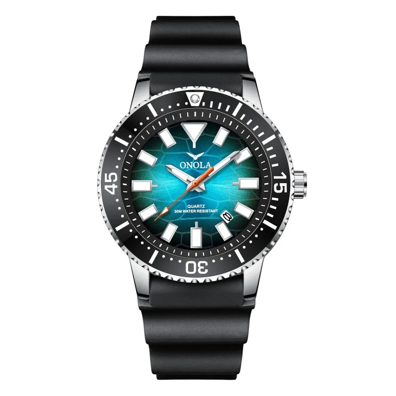Ceas Barbati Onola 3850 Negru ,   Design Casual, Quartz, Luminos, Rezistent la Apa 3ATM