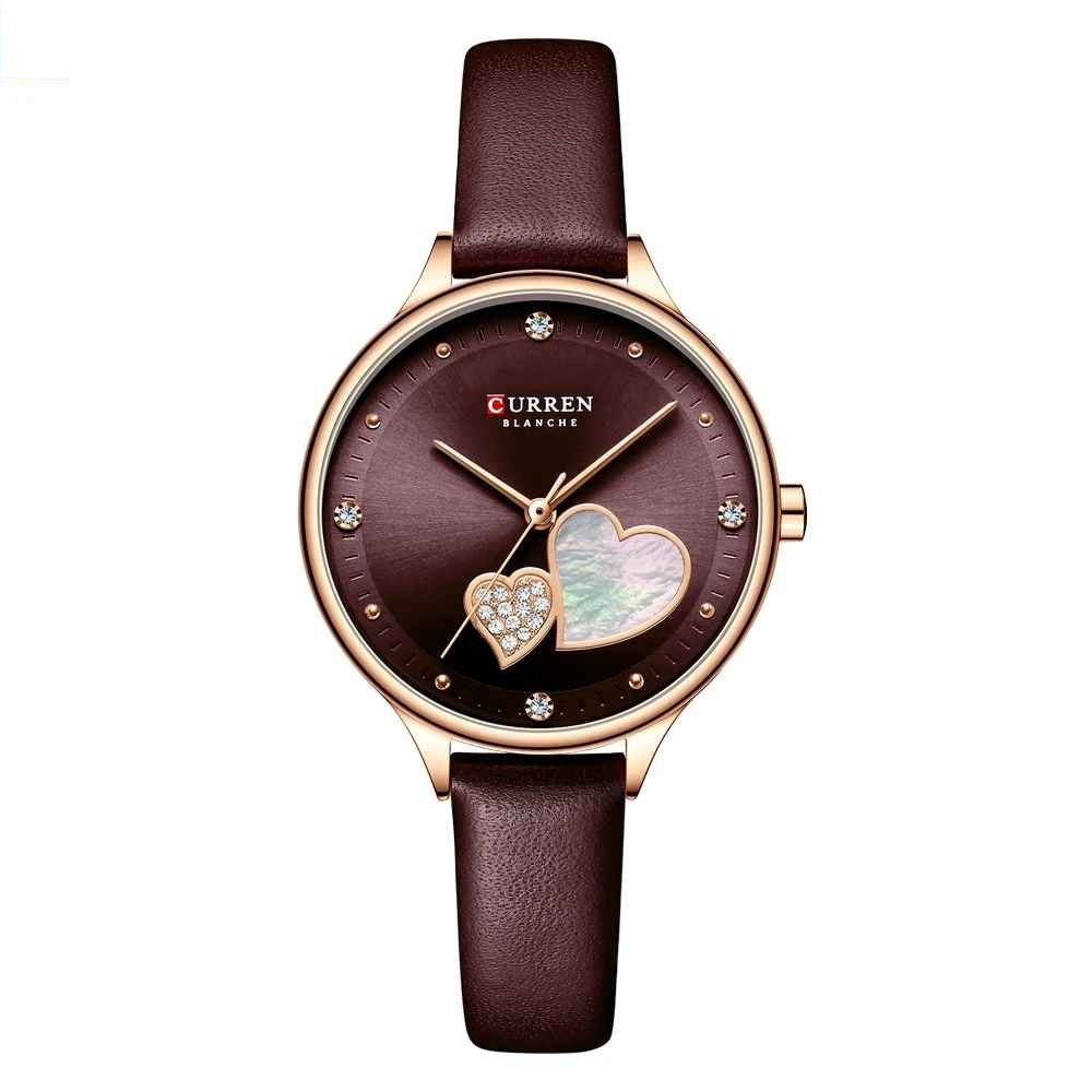 Ceas de dama Curren ,   Stil casual  fashion maro