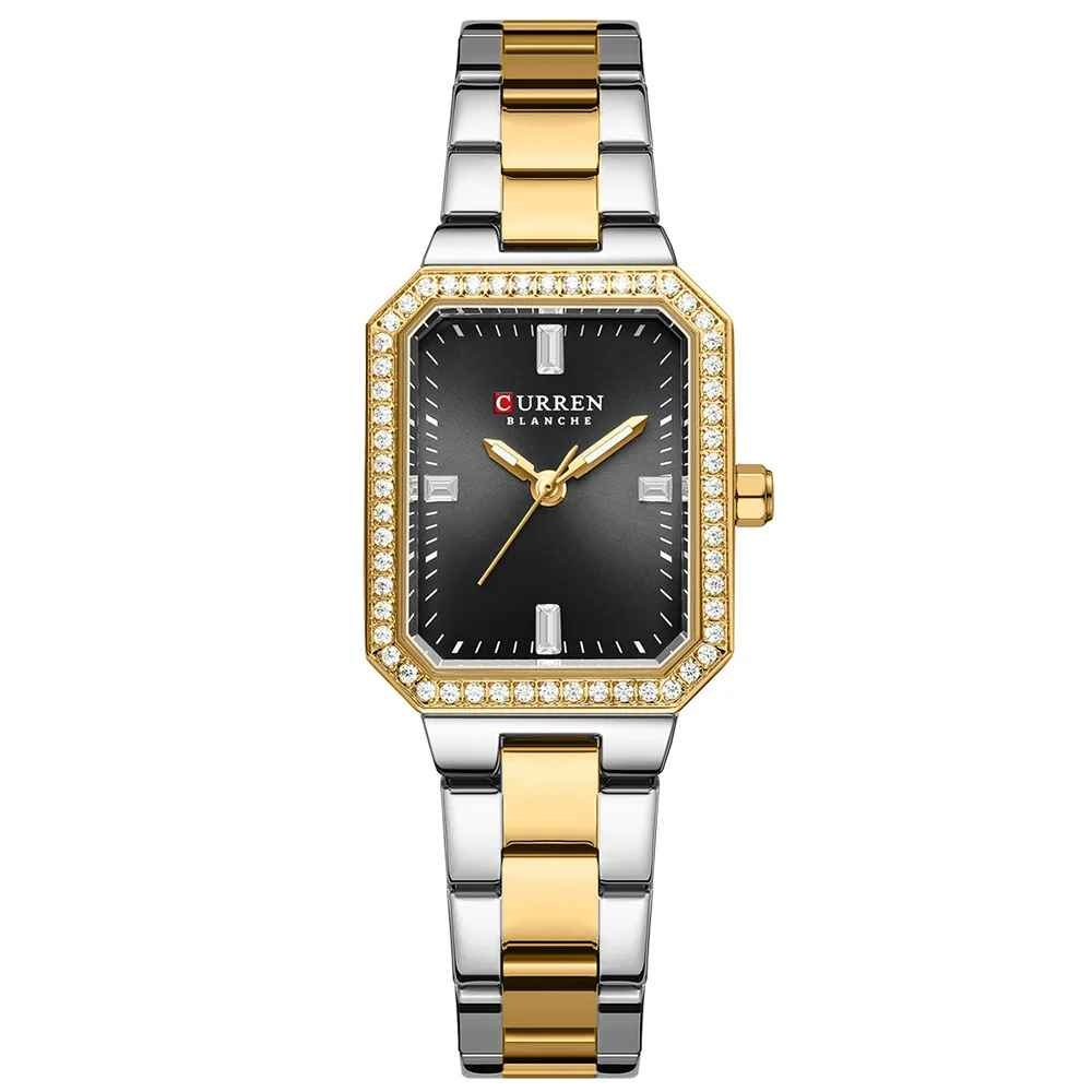 Curren, Ceas femei Elegant, Quartz, Analog, Argintiu Negru