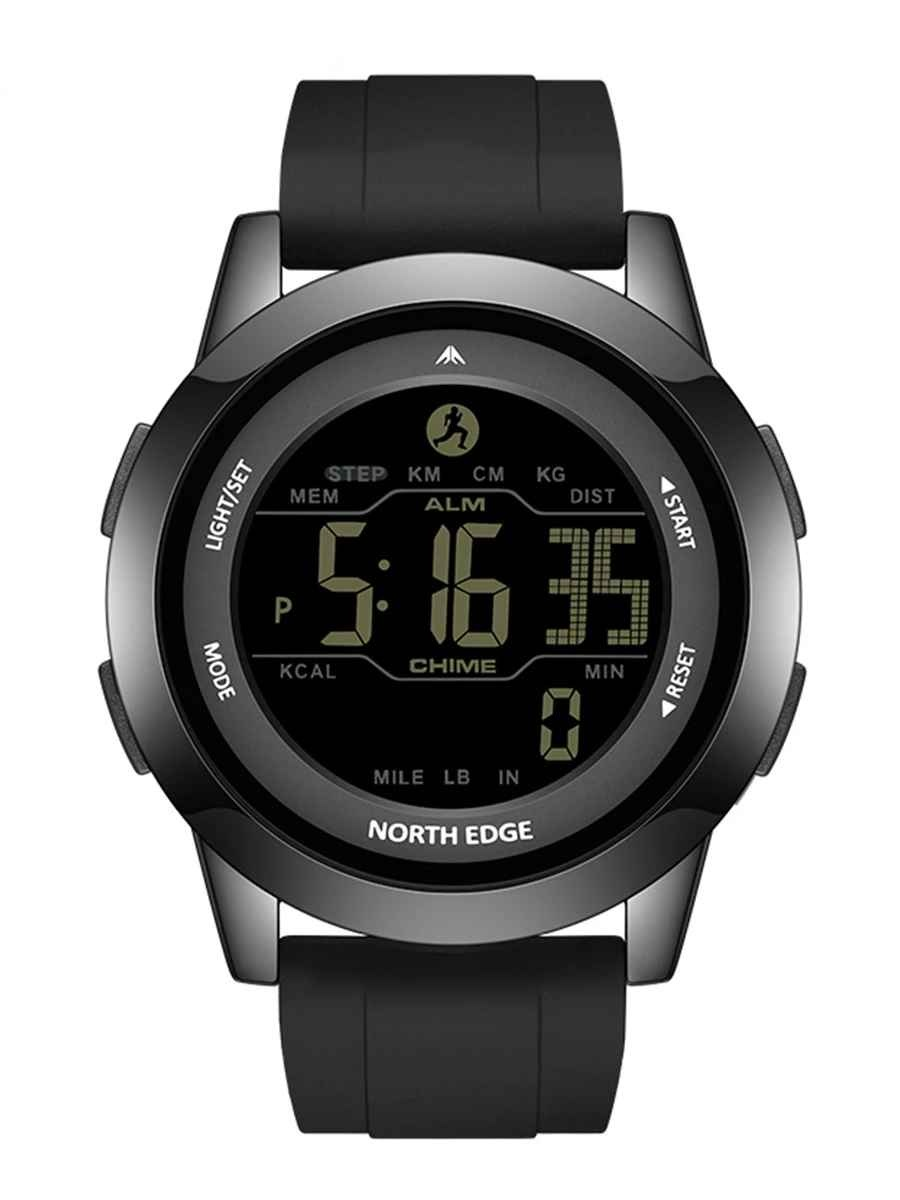 NORTH EDGE APOLLO ,   Ceas sport digital rezistent 50M, ecran FSTN, cronometru, alarme multiple, fus orar dublu, curea silicon usoara
