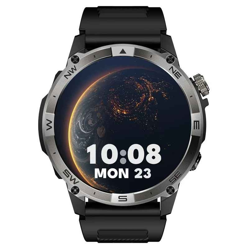 NORTH EDGE HK08 Smartwatch GPS 1.43   AMOLED, Bluetooth Call, Altimetru, Barometru, Compas, Monitorizare Puls, Oxigen, Somn, 7 Zile Baterie, Fitbeing