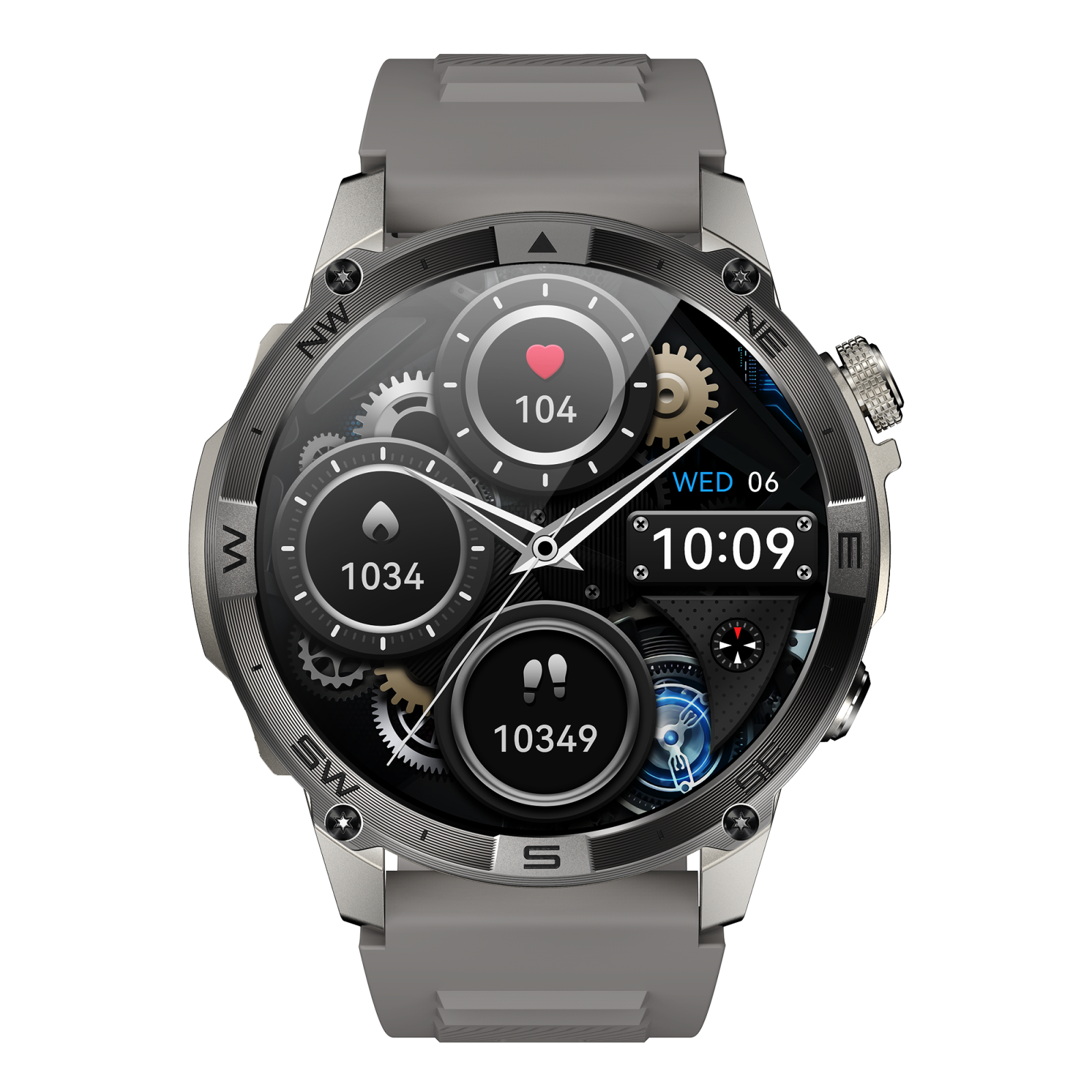 North Edge HK08 Smartwatch ,   Ceas Inteligent cu Ecran AMOLED 1.43,   HD, GPS, Apeluri Bluetooth, Monitorizare Sanatate, Autonomie 10 Zile