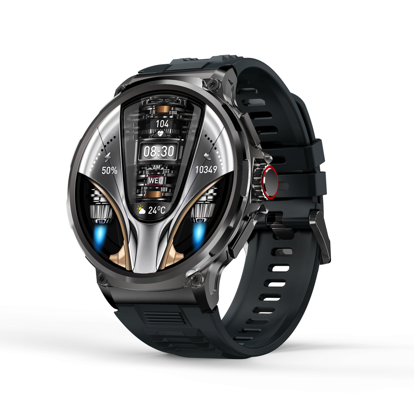 North Edge V69 Smartwatch ,   Ceas Inteligent 1.85,   HD Full Touch, Bluetooth 5.0, Monitorizare Sanatate, Apeluri, IP67, Baterie 710mAh