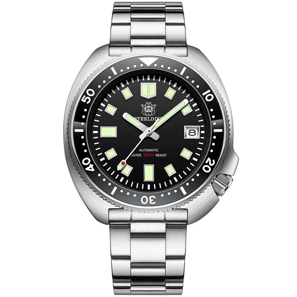 Steeldive SD1970 Ceas Scufundari Barbati 200M, Sapphire Glass, Bezel Ceramic, Automat NH35, 44MM