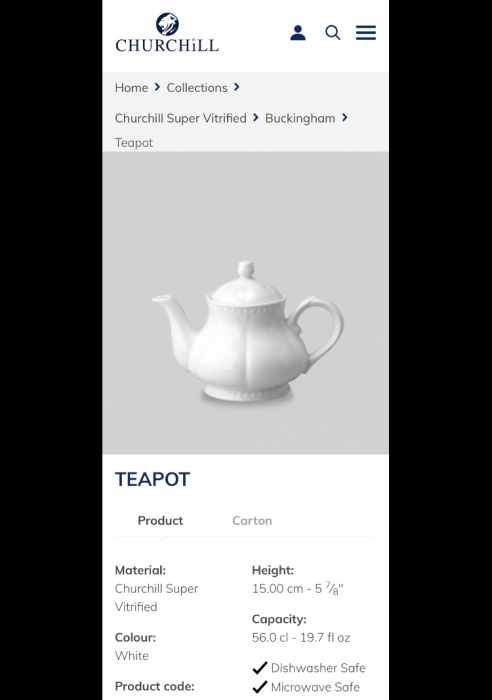 Ceainic Buckingham - Queens Royal House, 560ml [2]