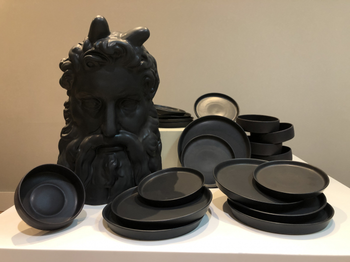 Set 18 Piese Farfurii Ceramica Vulcano (Negru Mat Carbon) [9]