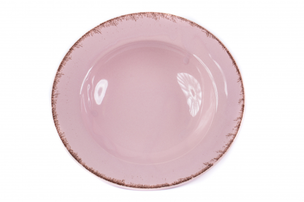 Farfurie Adanca Roz Vintage - produs premium glazurare inedita [2]