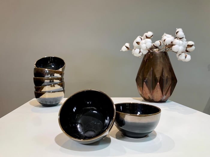 Bol AGORA (Negru Lucios Cupru Auriu) 400 ml [8]