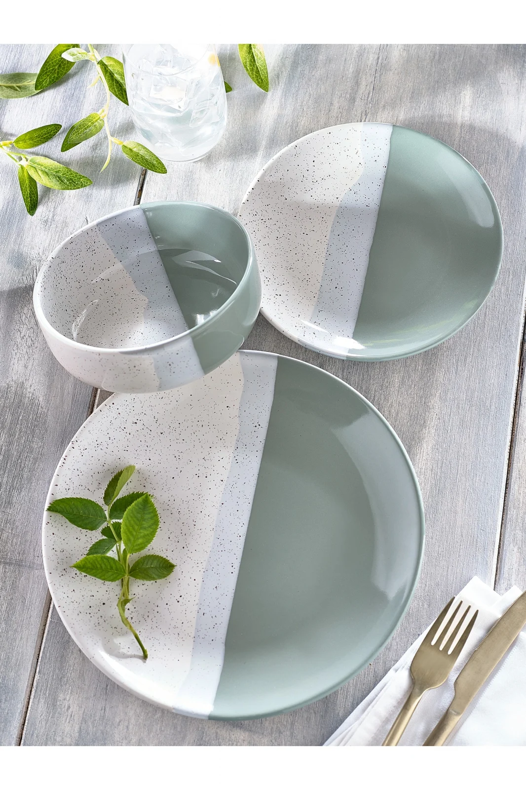 Bol Ceramică Artizan (Verde) Diametru 16 cm 450 ml [6]