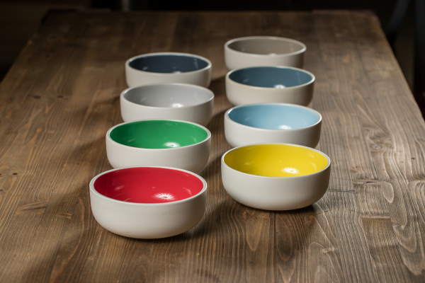 Bol Ceramica Premium, Nomad Horeca, 2 Culori Alb Albastru [4]