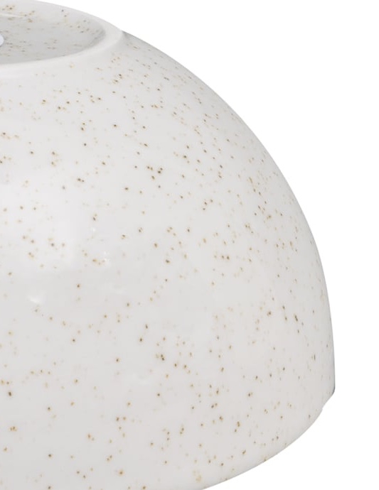 Bol Mineral Ceramica Premium Termorezistent Alb+Picatele (18cm, 1000ml) [2]