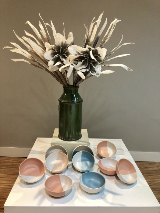 Bol Ceramicã Summer (Albastru-Alb) [6]