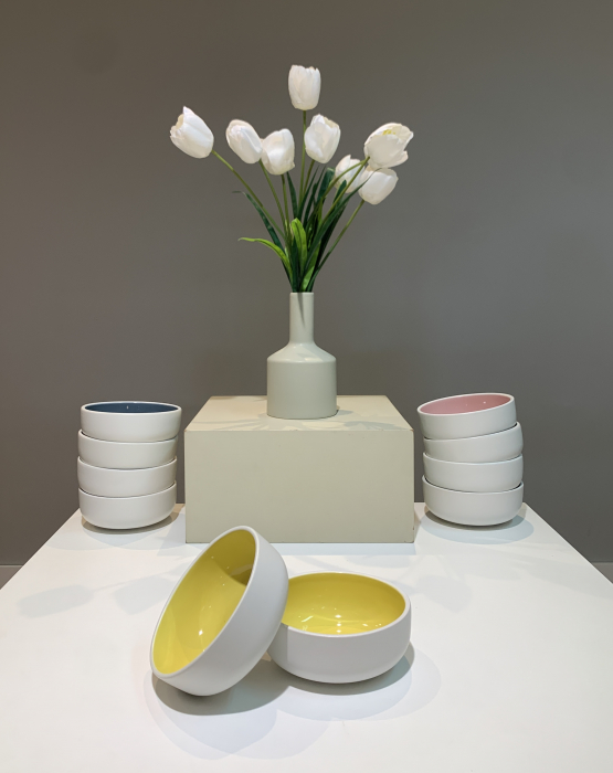 Bol COLORAT Galben ( Alb Perlat Mat Exterior Galben Lucios Interior) [2]