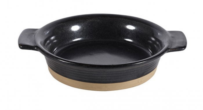 Bol Mic Heritage Negru cu manere, Deserturi (190ml) 12cm diametru (Creme Brulee) [6]