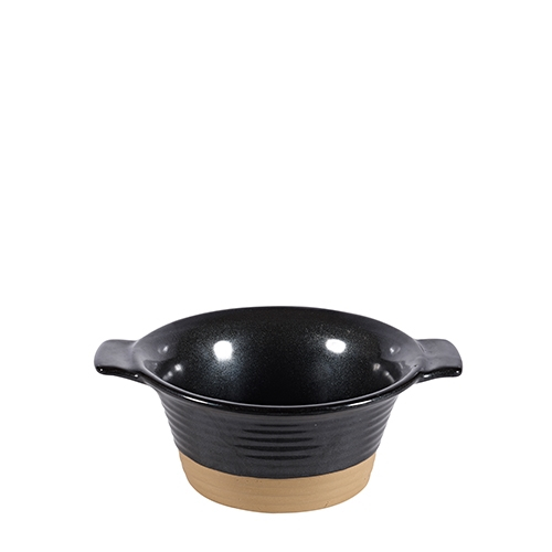 Bol Mare Heritage Negru cu manere  (400ml) 14cm diametru [3]