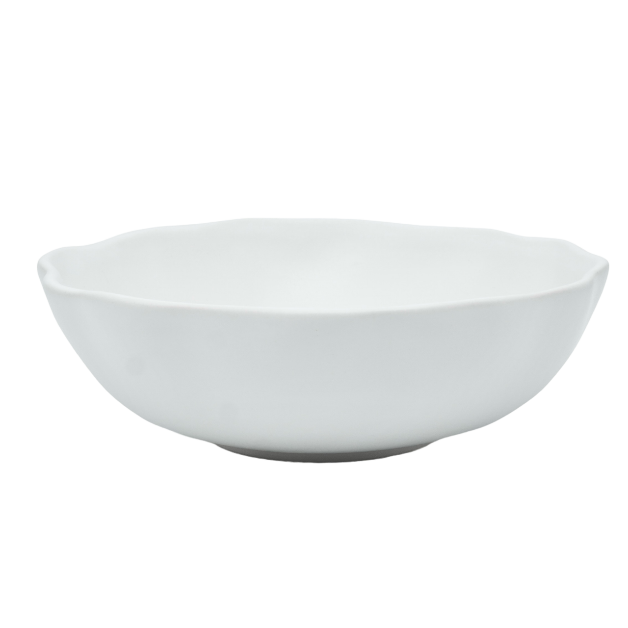 Bol Mare Salatiera NOVUM alb mat Milk Foam 21,5cm diametru, 7cm inaltime, 1000ml  (gresie ceramica glazurata manual) [4]