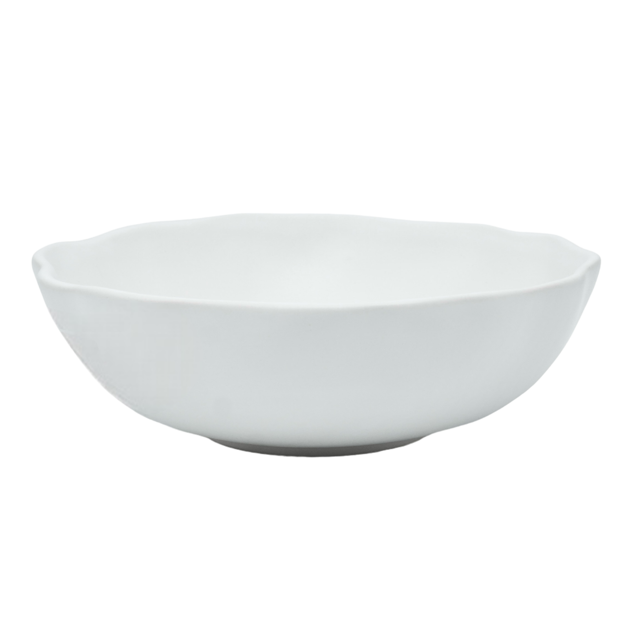 Bol Mare Salatiera NOVUM alb mat Milk Foam 21,5cm diametru, 7cm inaltime, 1000ml  (gresie ceramica glazurata manual) [2]