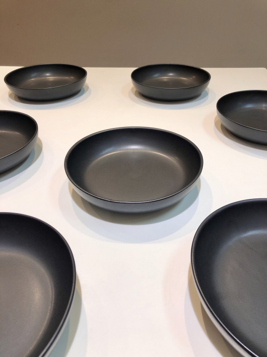 Set 48 Boluri Pasta Vulcano (Farfurie adâncã si întinsã 26cm) Negru Mat Carbon [7]