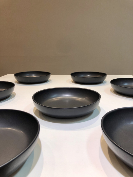 Set 48 Boluri Pasta Vulcano (Farfurie adâncã si întinsã 26cm) Negru Mat Carbon [6]