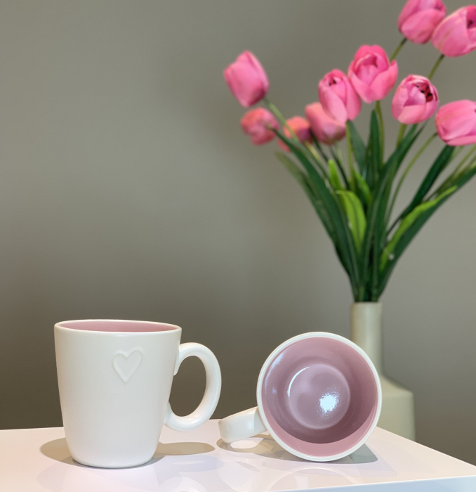 Cană Ceramică LOVE White 400 ml [2]