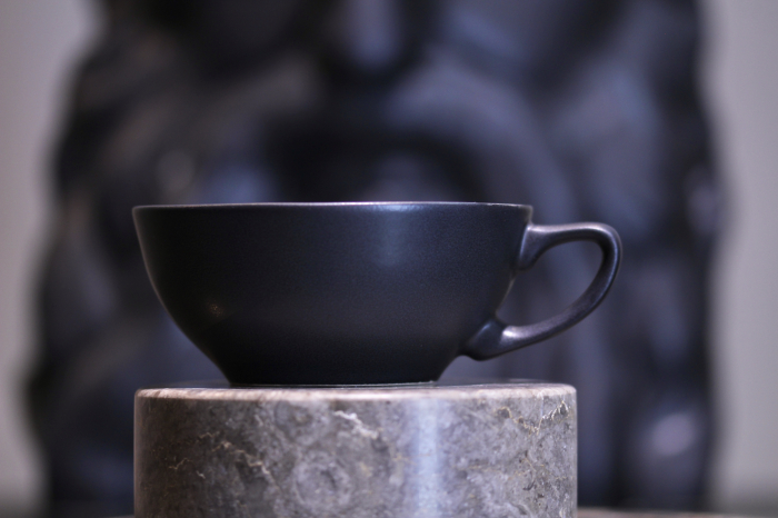 Ceascã Vulcano Adora, 250ml,  Negru Mat Carbon Indigo (ceai, cappuccino, flat white) Design Special [4]