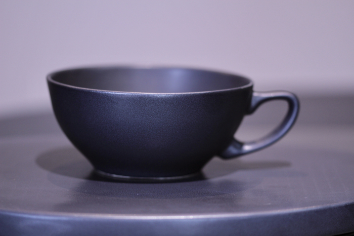 Ceascã Vulcano Adora, 250ml,  Negru Mat Carbon Indigo (ceai, cappuccino, flat white) Design Special [6]