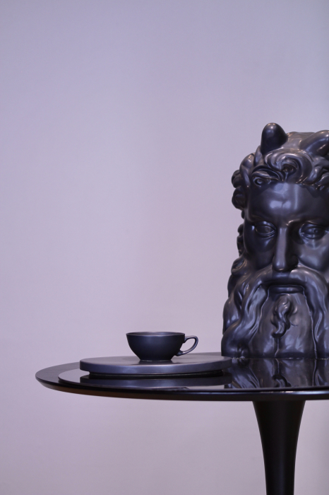 Ceascã Vulcano Adora, 250ml,  Negru Mat Carbon Indigo (ceai, cappuccino, flat white) Design Special [7]