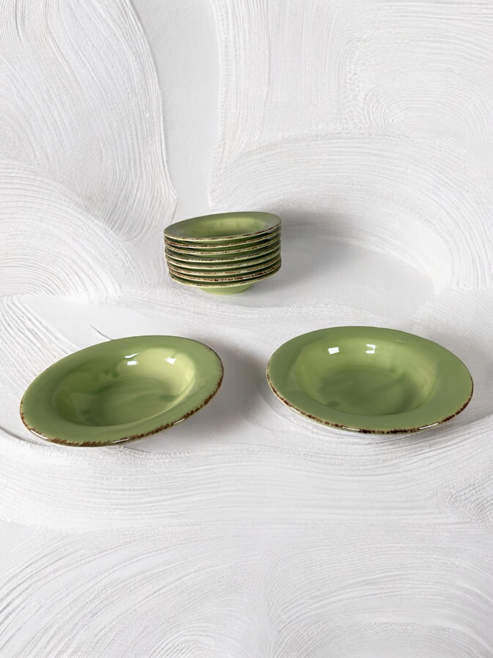 Farfurie adâncã Glaze Verde 21cm (Glazurare Manualã) [5]