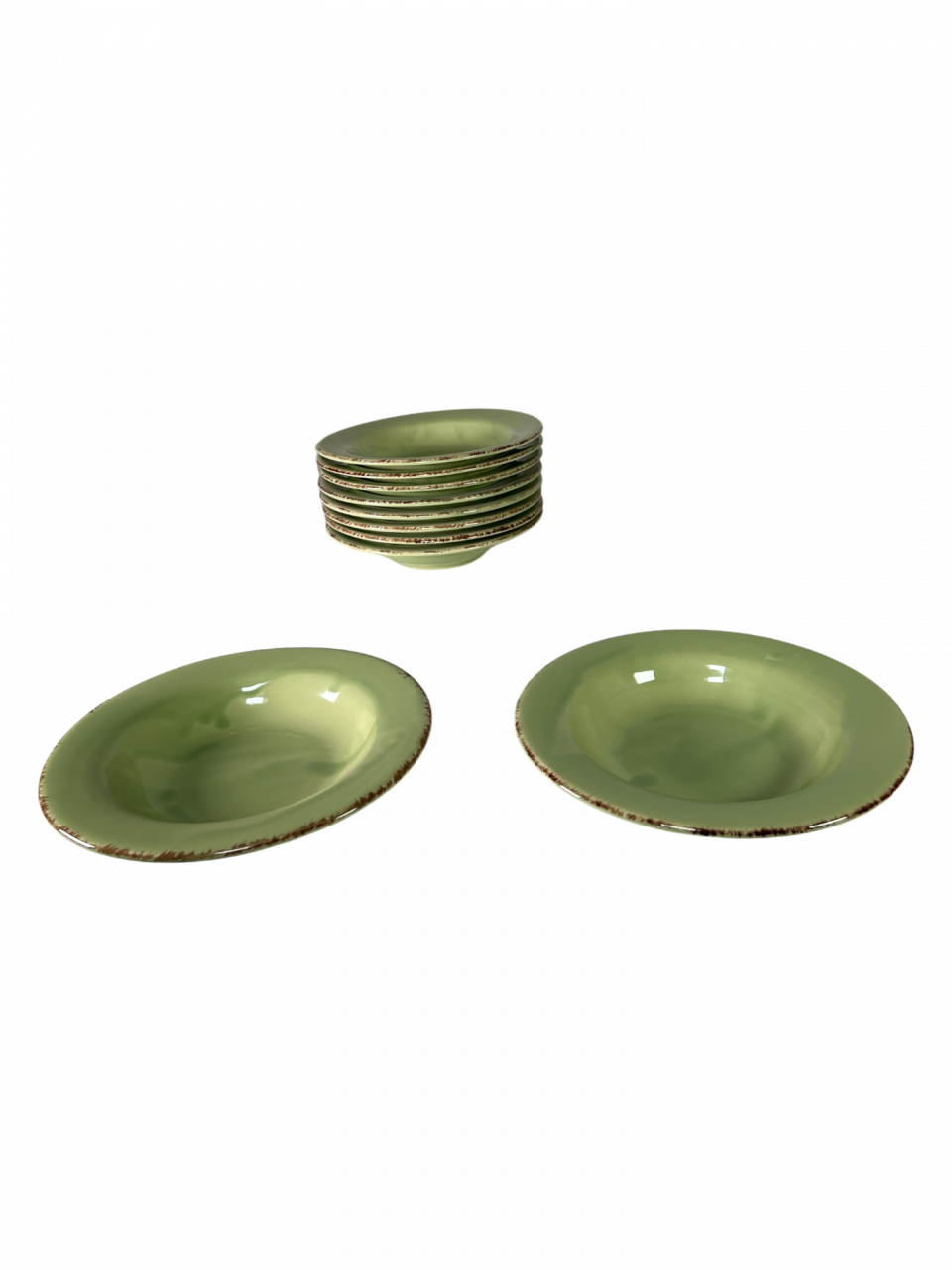 Farfurie adâncã Glaze Verde 21cm (Glazurare Manualã) [3]