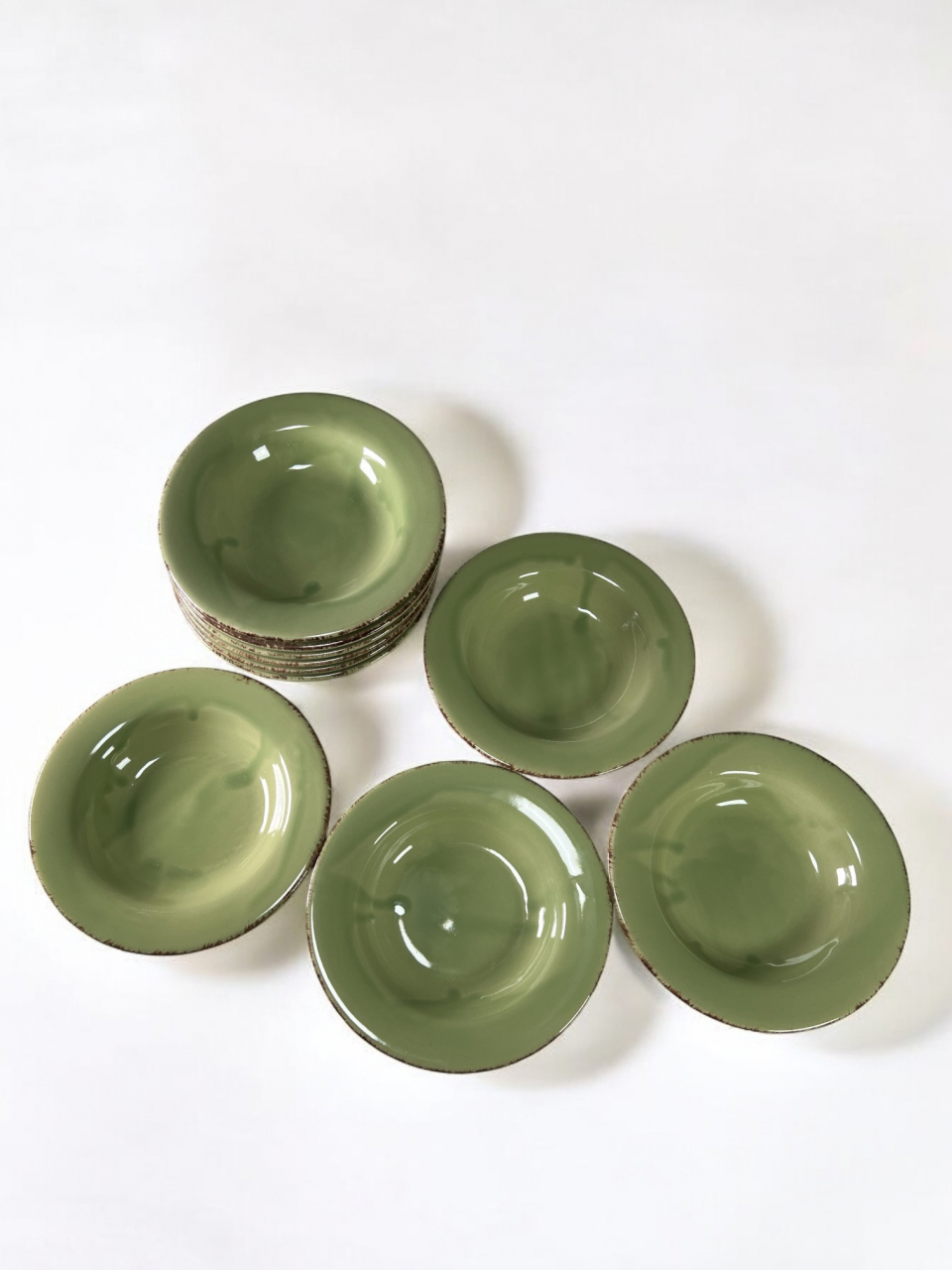 Farfurie adâncã Glaze Verde 21cm (Glazurare Manualã) [6]
