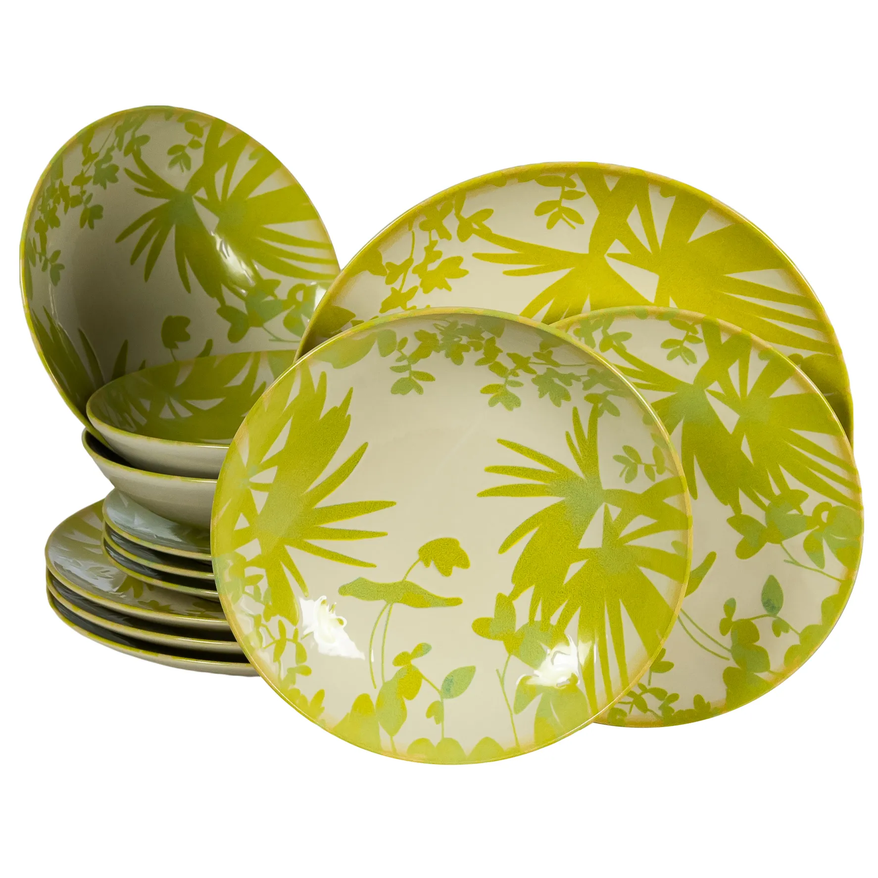 Farfurie Desert Summer 77 Verde Deschis ( 20 cm diametru) [6]