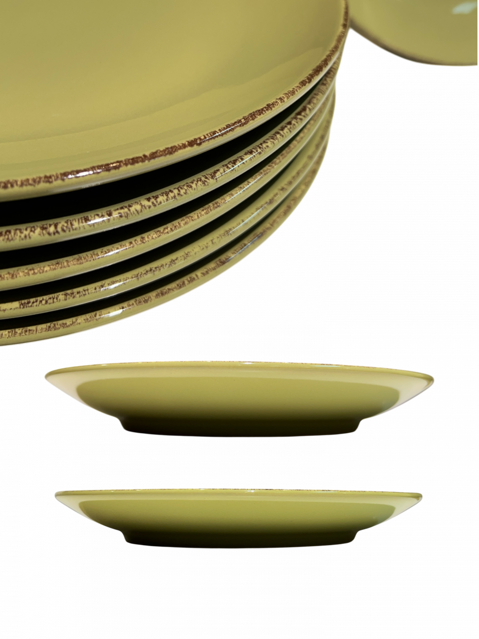 Farfurie Gresie 26cm HOME Verde Olive Pal, fel principal [3]