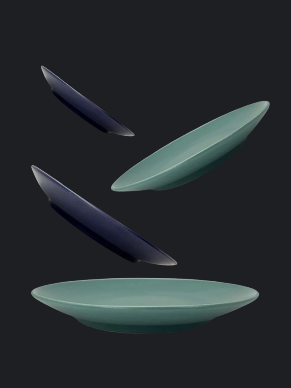 Farfurie Mare 26cm MADE Pantone Indigo Cerneală Mat [4]