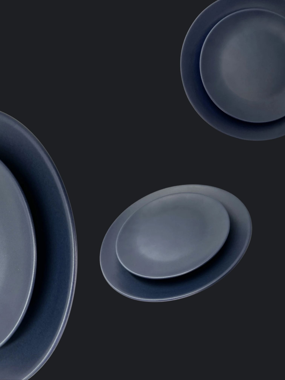 Farfurie Mare 26cm MADE Pantone Indigo Cerneală Mat [2]