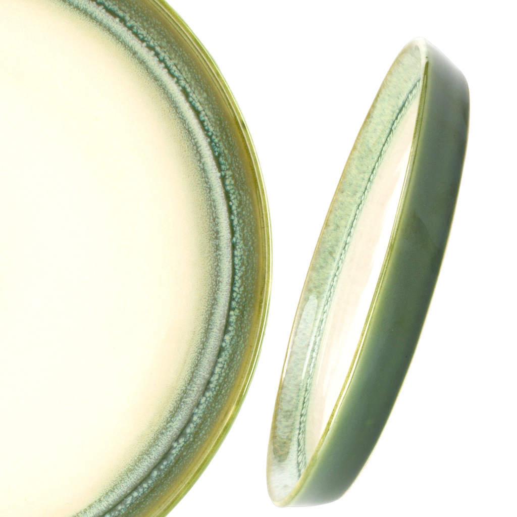 Farfurie Mare Infinity Green 25cm, Glazurare Manualã (Horeca Profesional) [2]