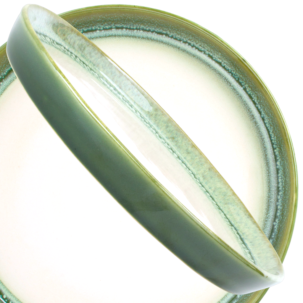 Farfurie Mare Infinity Green 25cm, Glazurare Manualã (Horeca Profesional) [4]