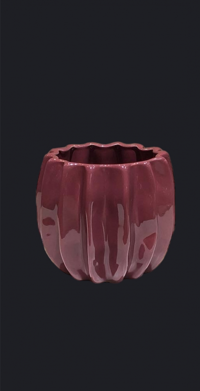 Vazã / Ghiveci Nabuco Vișiniu (Diametru 16cm înălțime 14cm) [3]