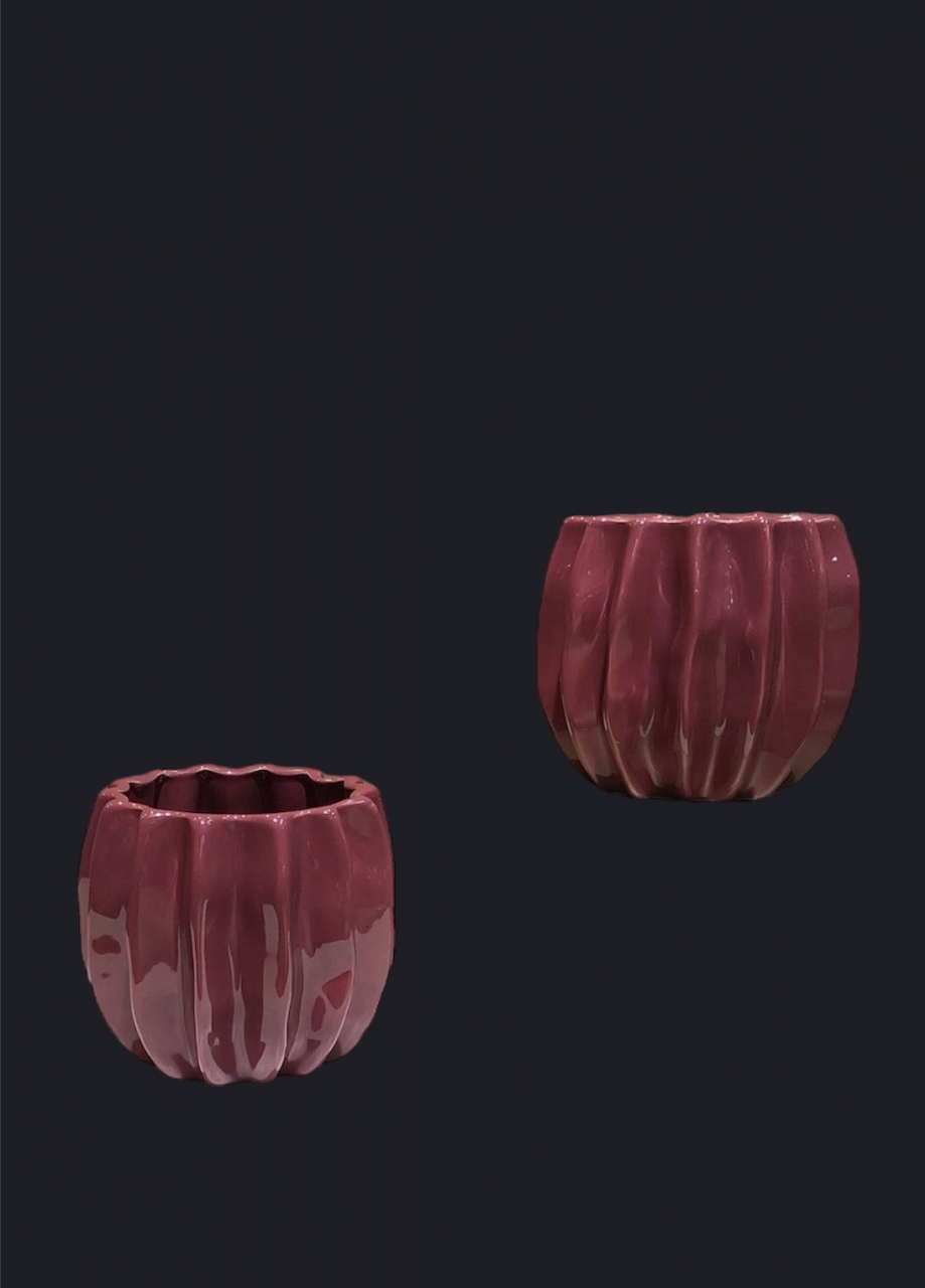 Vazã / Ghiveci Nabuco Vișiniu (Diametru 16cm înălțime 14cm) [5]