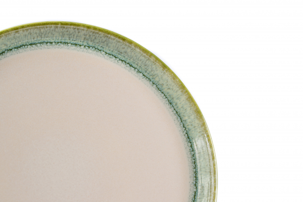 SET 108 Farfurii Desert 20cm Infinity Green, Glazurare Manualã (Horeca Profesional) [2]