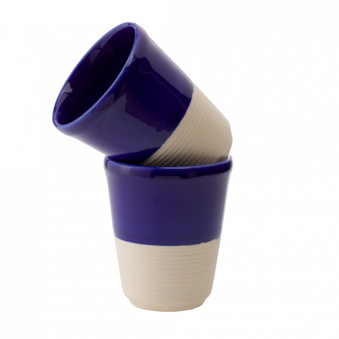 Pahar Arhitect Cobalt - Pahar ceramica glazurata manual [2]